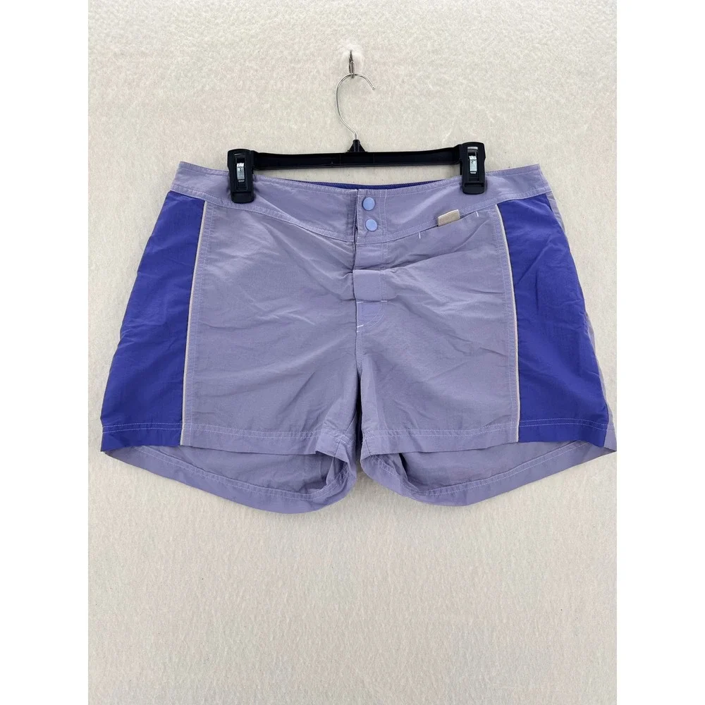 L.L. Bean - Board Shorts Supplex Nylon Floral VTG - Purple - 16 - Womens